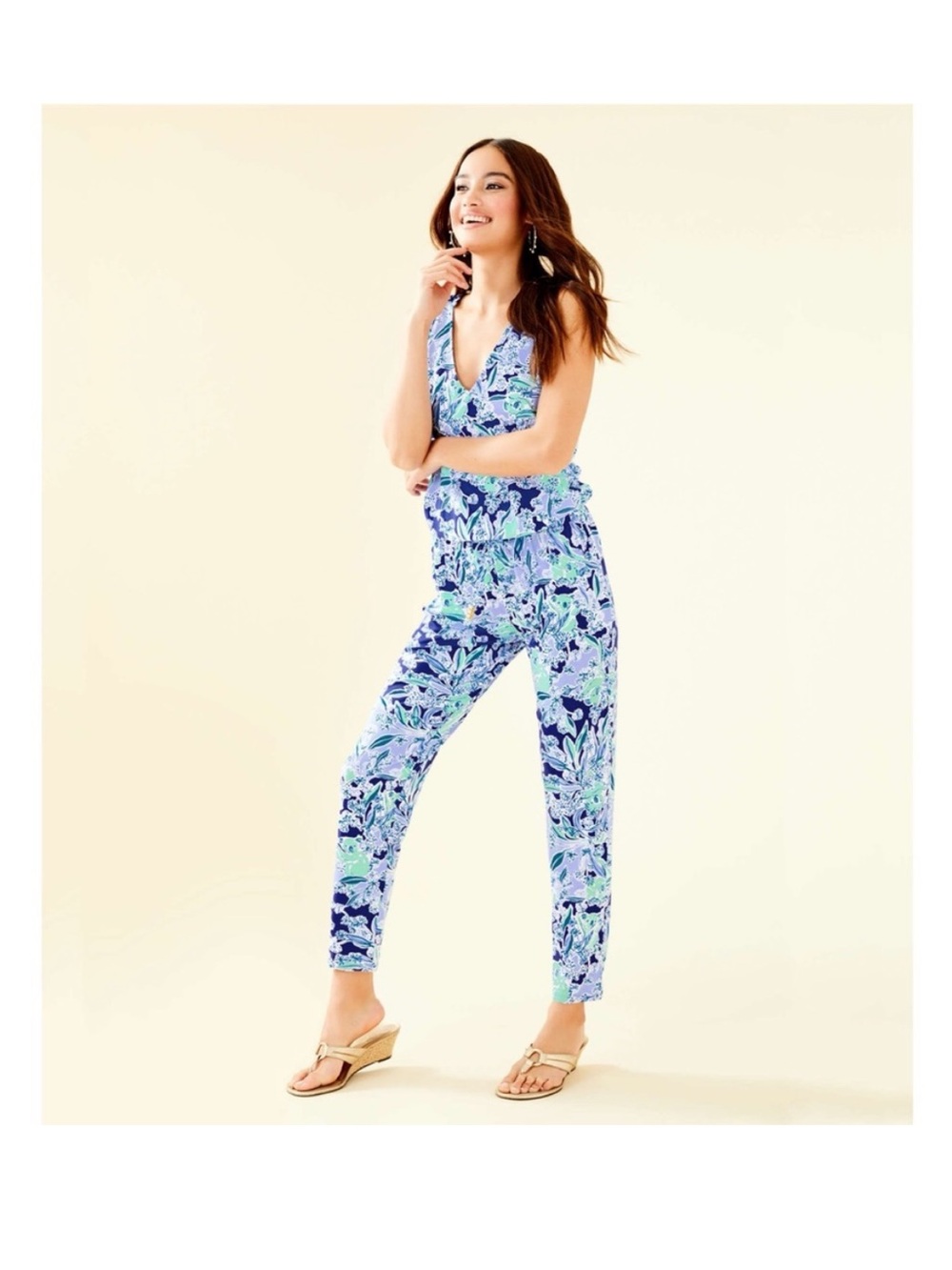 Lilly Pulitzer Paulina Jumpsuit in Royal Purple koalafications